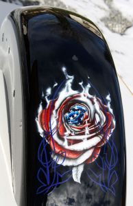 US-Style "Rose" mit Pinstripe