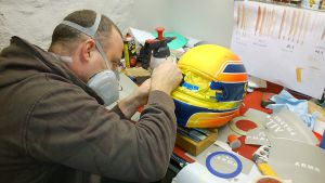 Bachler-Helm in Arbeit