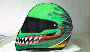 Skizze Motorradhelm